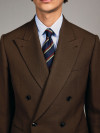 Costume Croisé Cavalry Twill Marron