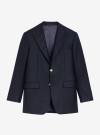 Blazer Laine Lourde Marine