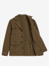 Veste Saharienne Chevrons Marron