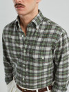 Chemise Flanelle Carreaux Vert Bleu