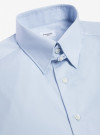 Chemise Popeline Uni Bleu