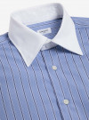Chemise Popeline Rayé Bleu