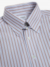 Chemise Popeline Rayé Marron