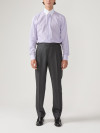 Chemise Popeline Rayé Parme Violet