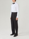 Chemise Popeline à Plastron Plissé