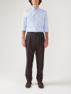 Chemise Popeline Uni Bleu
