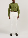 Chemise Twill Uni Vert