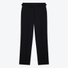 Pantalon Smoking Grain de poudre noir