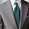 Cravate Tricot Laine Verte