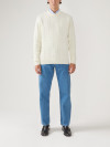 Pull Col Rond Ecru