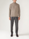 Pull Col Roulé Taupe