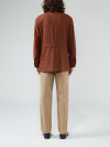 Veste Saharienne Lin Rouille