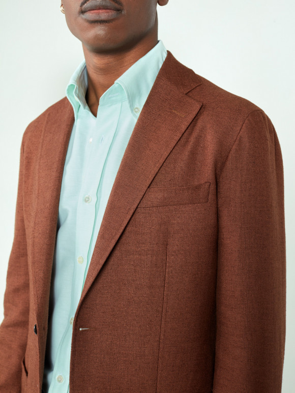 Chemise Oxford Uni Vert