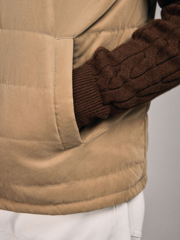 Pull Col Rond Marron