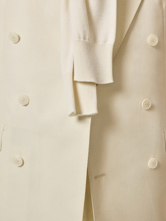 Costume Croisé Crème