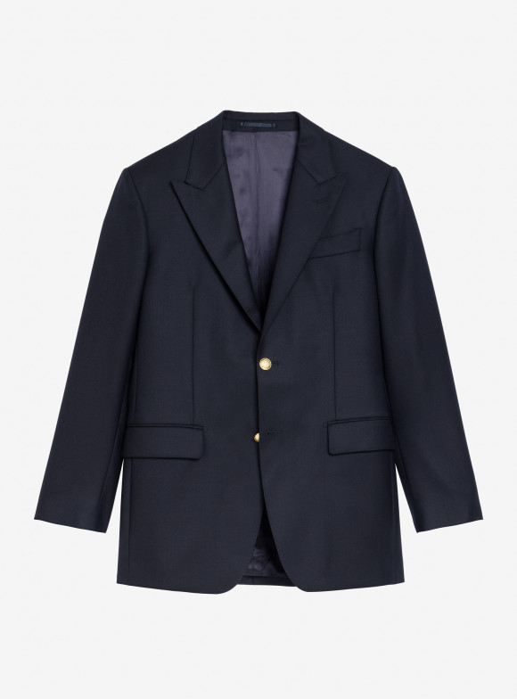 Blazer Laine Lourde Marine