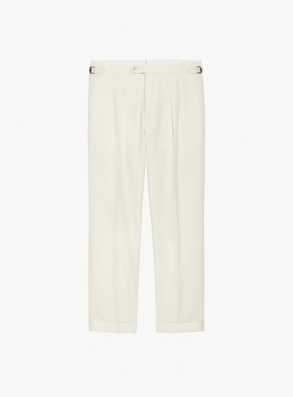 Costume Croisé Twill Écru