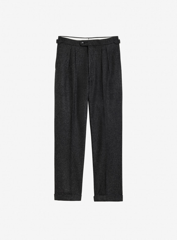 Pantalon Flanelle Gris Foncé