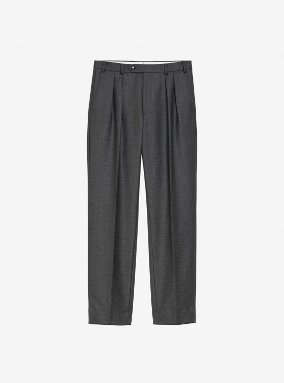 Pantalon Laine Lourde Gris