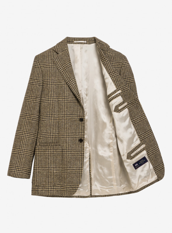Veste Tweed Glencheck Beige
