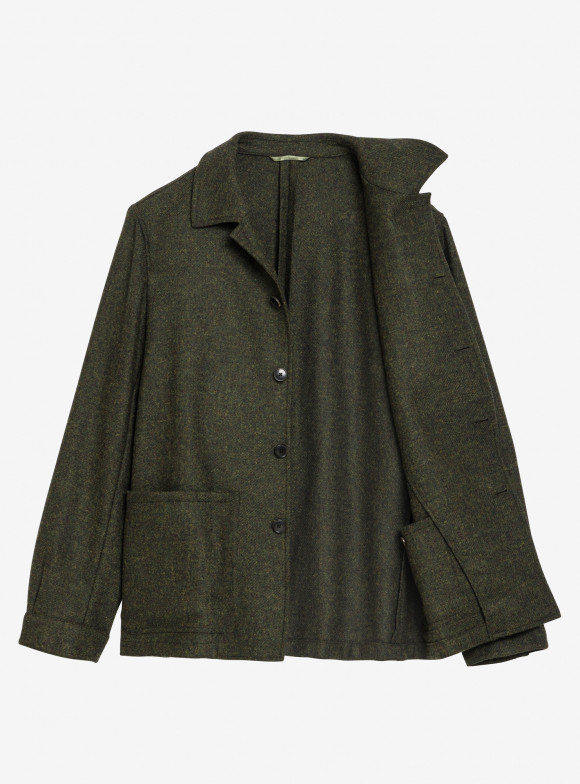 Veste de Travail Tweed Vert