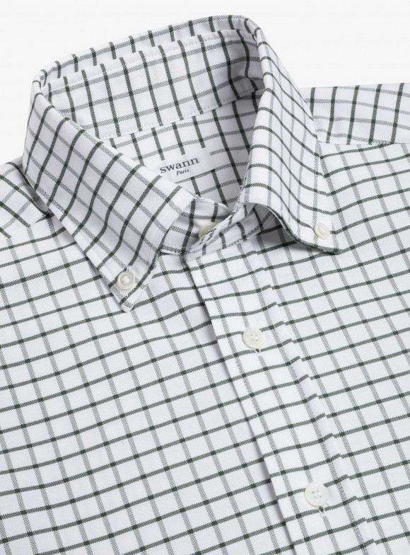 Chemise Oxford Carreaux Vert