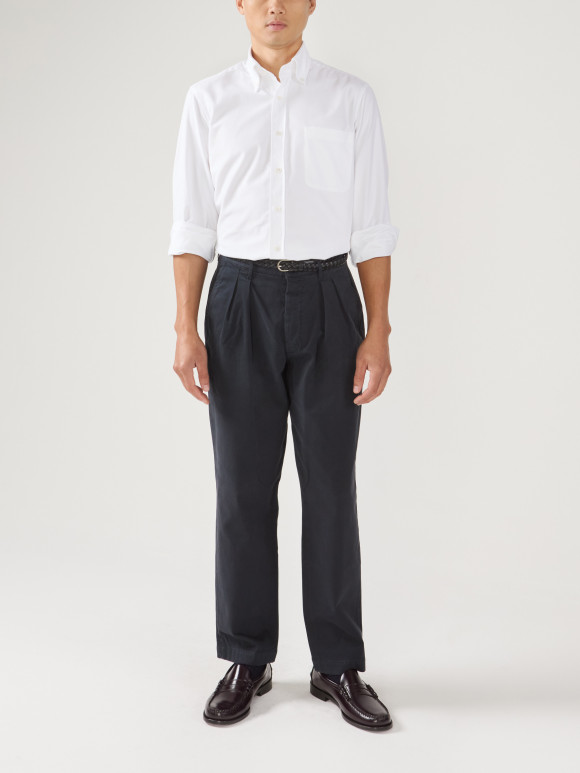 Chemise Flanelle Uni Blanc