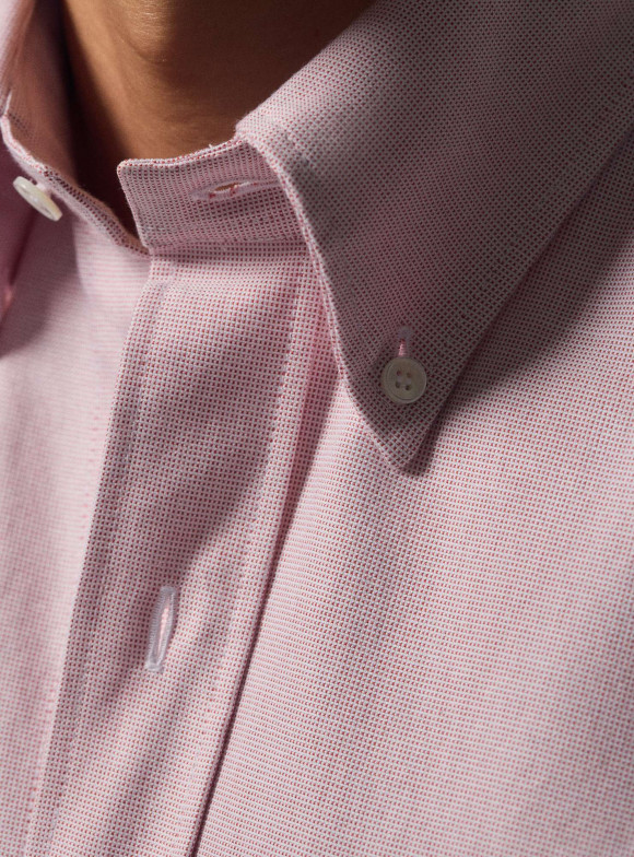 Chemise Oxford Uni Rouge