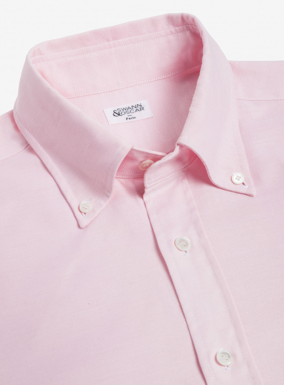 Chemise Oxford Uni Rose
