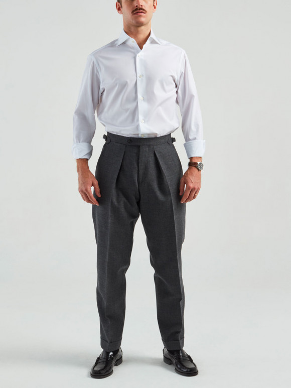 Chemise Popeline Uni Blanc