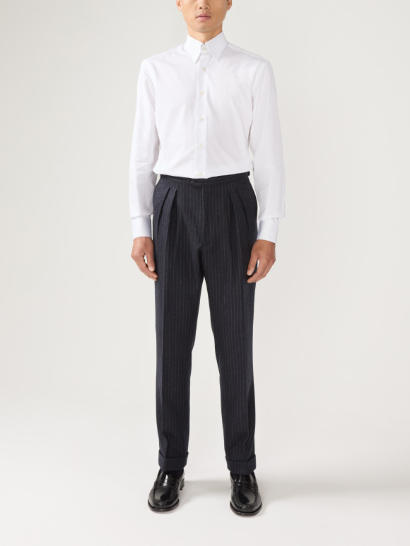 Chemise Popeline Uni Blanc