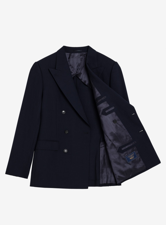 Costume Croisé Fresco Marine