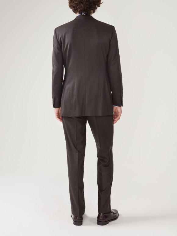 Costume Flanelle Marron