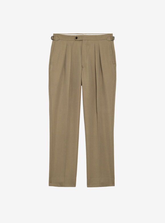 Pantalon Laine Beige