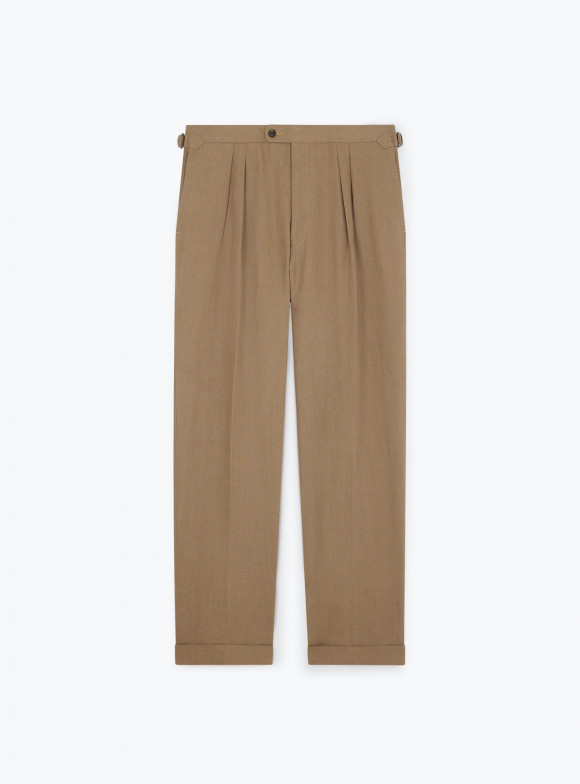 Pantalon Lin Taupe
