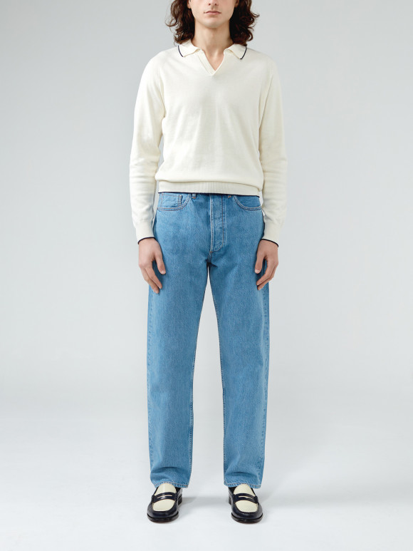 Polo Coton Cachemire Ecru