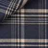 Flanelle Carreaux Bleu Beige
