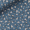 Popeline Motif Bleu