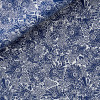 Popeline Motif Bleu