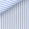 Popeline Rayé Bleu