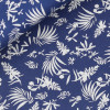 Popeline Motif Bleu