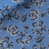 Popeline Motif Bleu