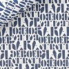 Popeline Motif Bleu