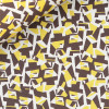 Popeline Motif Jaune