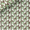 Popeline Motif Vert