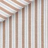 Chambray Rayé Marron