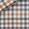 Twill Carreaux Marron