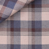 Flanelle Carreaux Bleu Marron