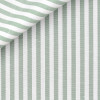 Lin Rayé Vert (repassage facile)