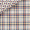 Twill Carreaux Bleu Marron